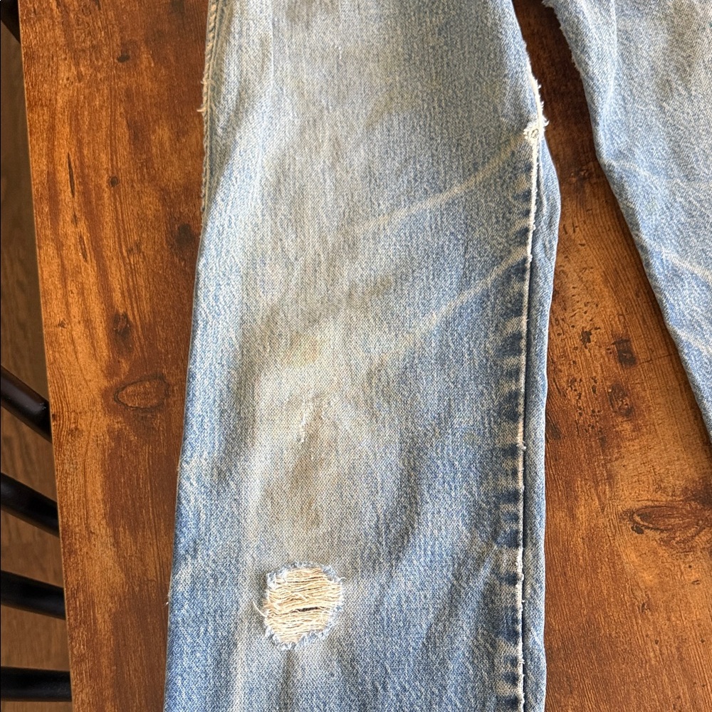 Vintage Wrangler Women’s Light Blue Distressed Jeans - Picture 5 of 7